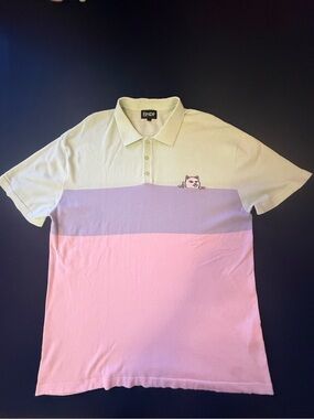 Ripndip Pastel Block Polo in Mint, Lavender & Pink